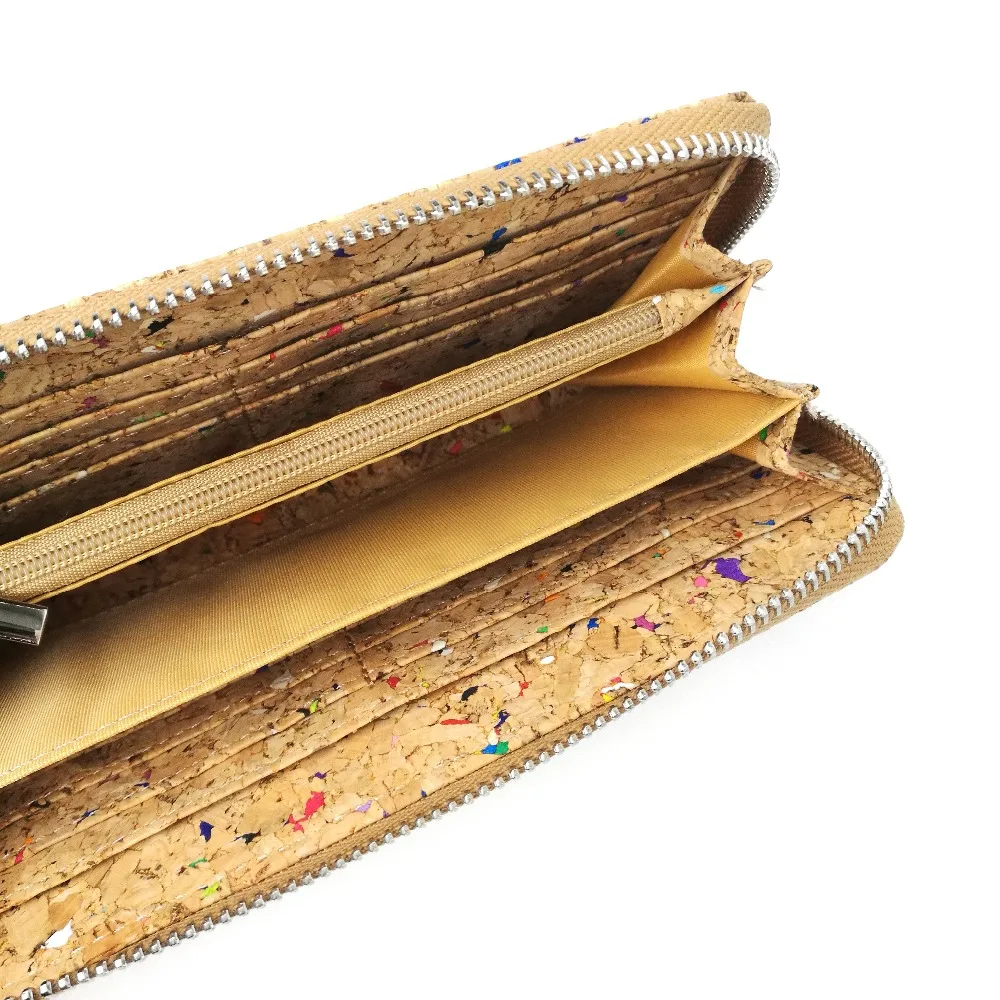 Деревенский из натуральной Веганской кожи пробковый кошелек экологичный Подарочный бумажник деревянный кошелек
