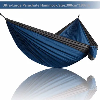 

2019 Ultra-Large Light weight Parachute Hammock Camping Survival Garden Hunting Leisure Hamac Travel Double Person Hamak Ramac