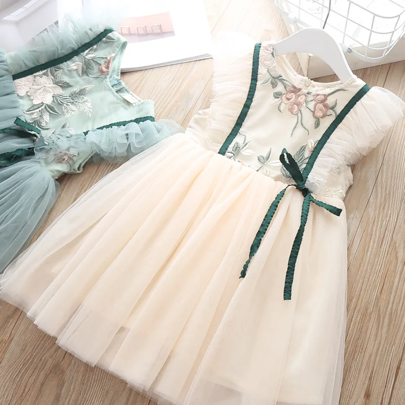 Infant Baby Girls Floral Flower Print Dress Long Sleeve Ruched Bow Button Princess Dress Party Photoshoot Outfits