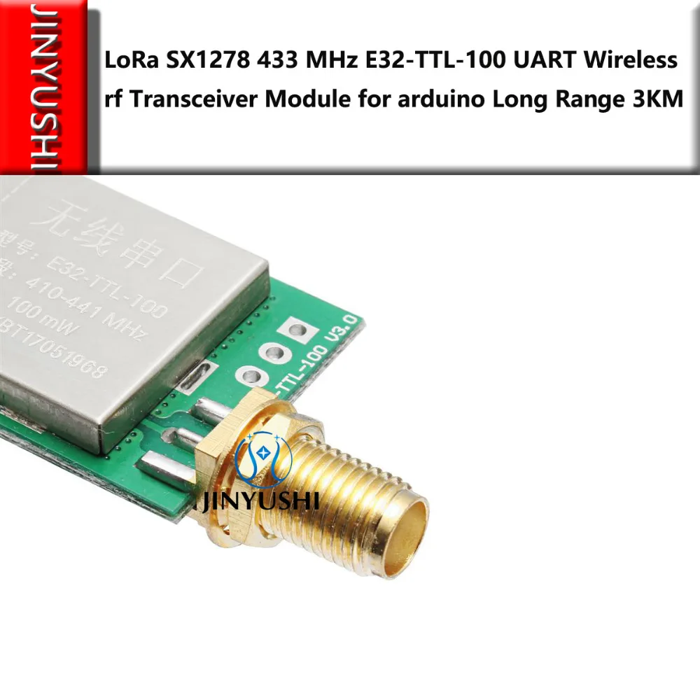 LoRa SX1278/SX1276 433 МГц E32-TTL-100 беспроводной радиочастотный модуль iot приемопередатчик UART радиочастотный приемник с большим радиусом действия 3 км 20dBm