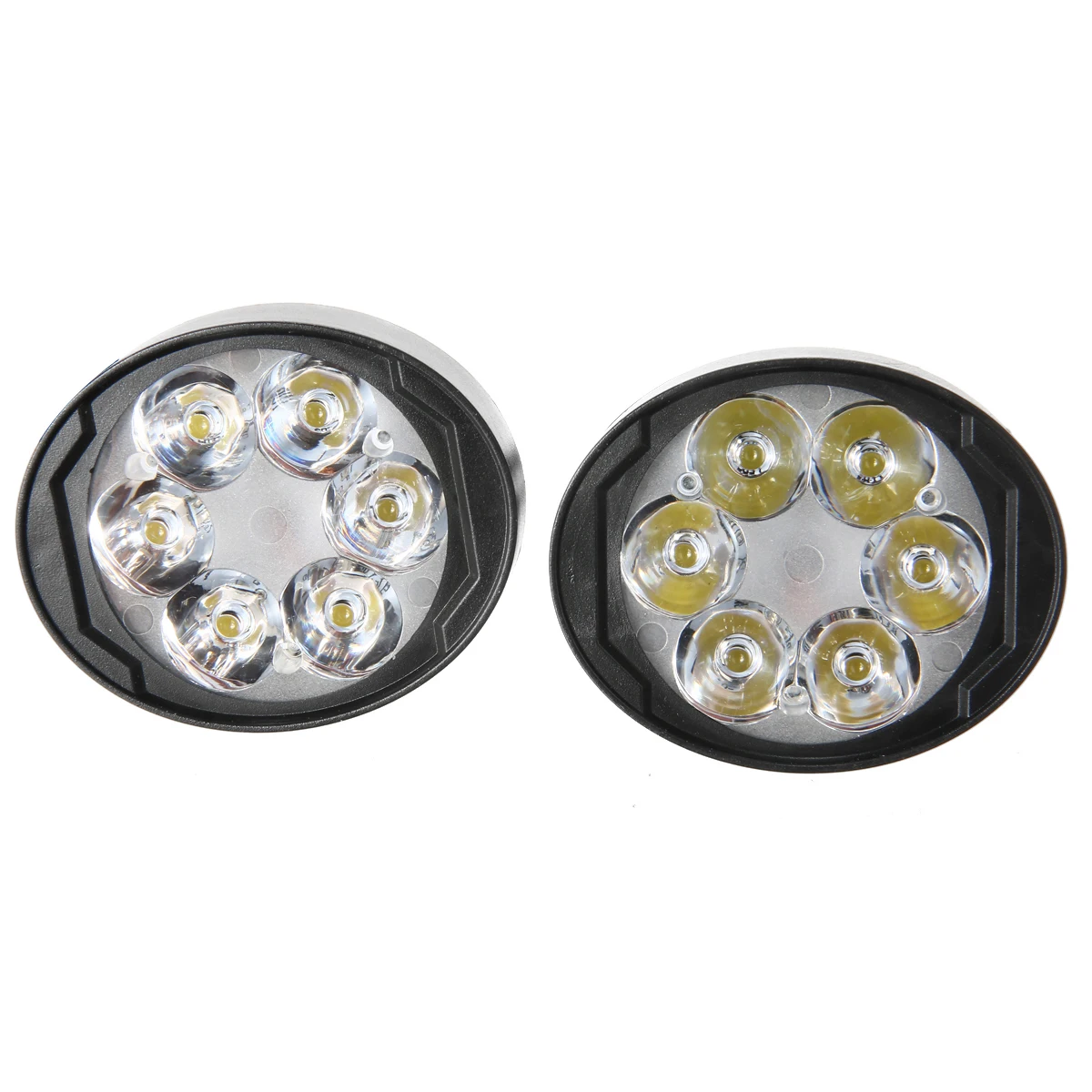 2PCS 24W 6LED Motorcycle Spot Fog Light 300LM Headlight Waterproof Front Head Assist Lamp For Universal ATM Dirt Bike Scooter