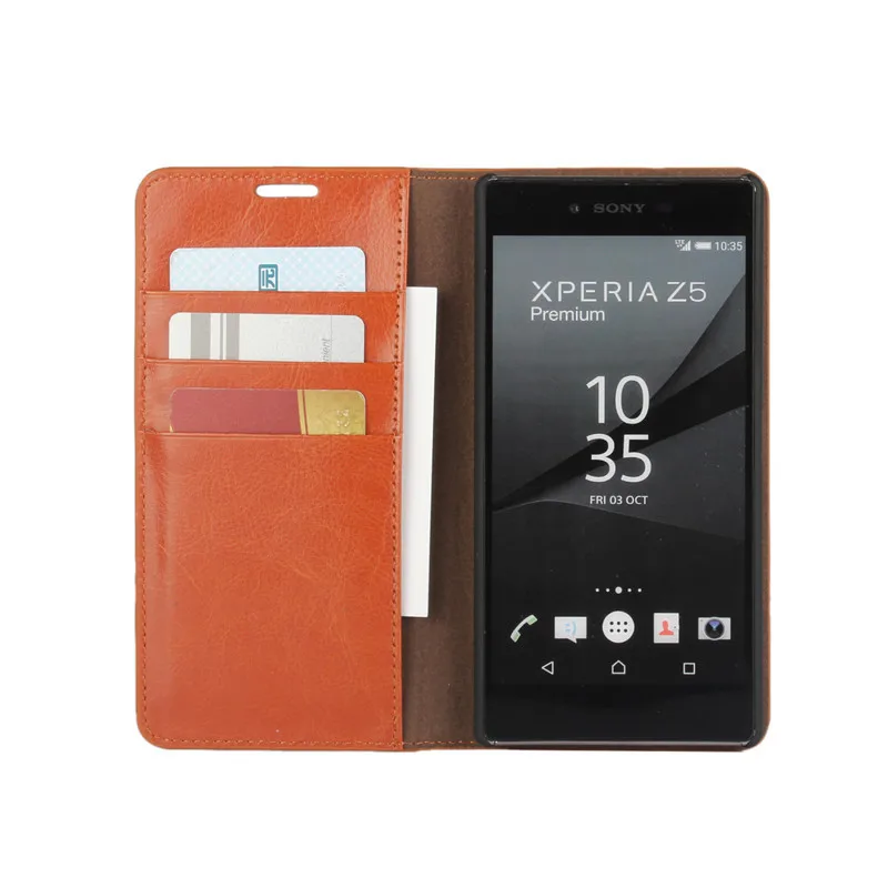 Z5 Premium Retro Luxury Real Genuine Leather Wallet Case for Sony Xperia Z5 Premium Flip Accessories Cellphone Protection Cover Z5 Premium Retro Luxury Real Genuine Leather Wallet Case for Sony Xperia Z5 Premium Flip Accessories Cellphone Protection Cover