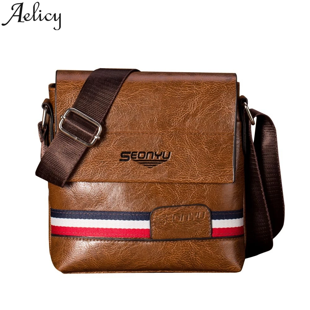 

Aelicy 2019 Fashion Men Shoulder Bag Ladie Leather Travel Messenger Bags Tote For Women Flap Bag Business Dual-use Handbag
