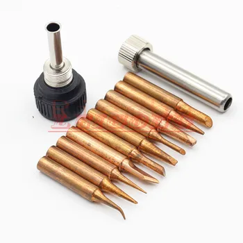 

10pcs Iron casing /lot Lead-free Solder Iron Tip 900M-T For 936 SAIKE ATTEN AOYUE KADA YIHUA Soldering Rework Station Iron Tsui