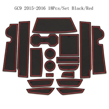 

For Geely GC9 2015 2016 Non-slip Rubber Cup Holder Sticker Gate Slot Pad Door Groove Mat Car Styling