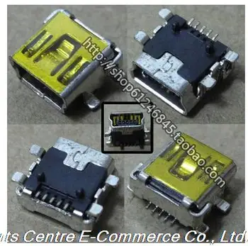 

20 pcs Micro 5pin Micro usb connector type T connector for repair mobile / Tablet PC / MP3 MP4 5,Long 7.8mm
