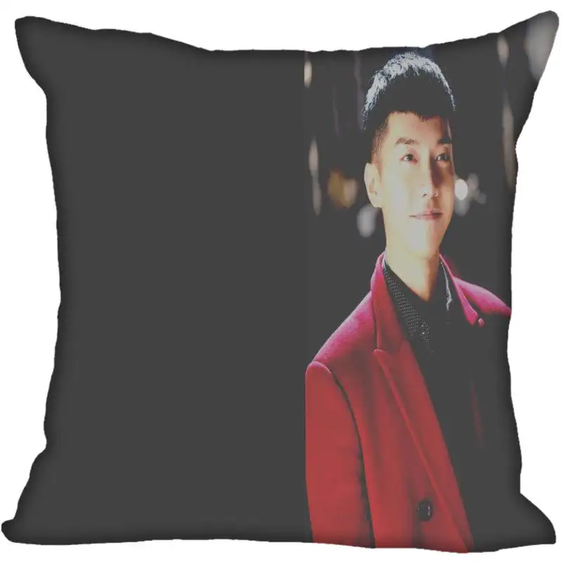 На заказ Kpop Lee Seung Gi печатные квадратные шелковые наволочки 40x40 см, 35x35 см одна сторона атласная Наволочка логотип