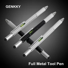 GENKKY 1 шт. высокое качество ручной инструмент технология отвертка линейка металлическая шариковая ручка многофункциональный сенсорный уровень стопы