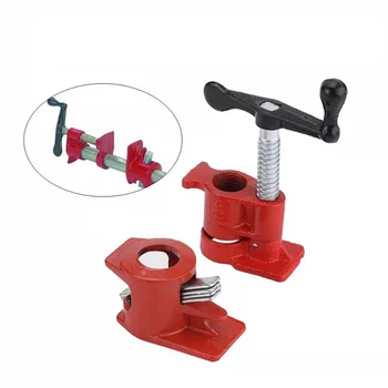 

HS Tools 1/2 3/4 Inch Heavy Duty Pipe Clamp Wood Gluing H Style Pipe Clamp Fixture Carpenter Woodworking Tools