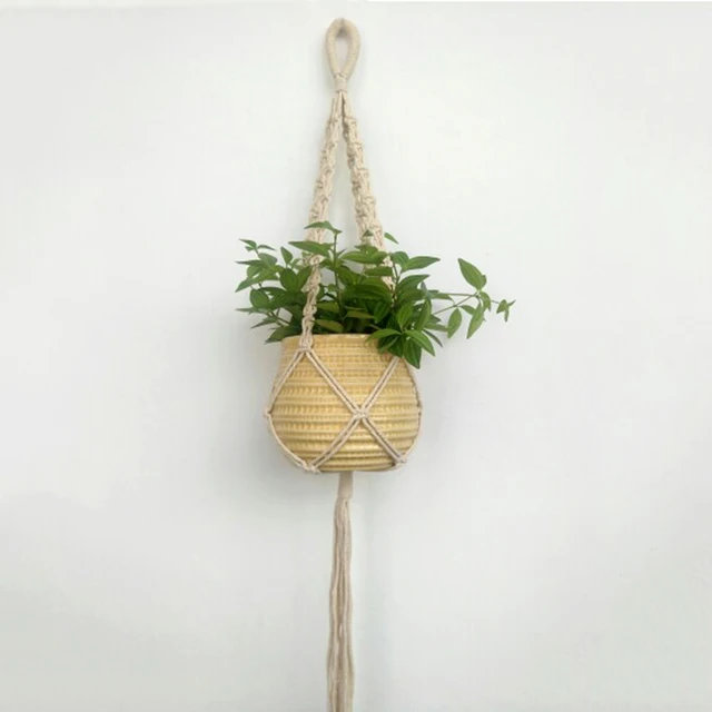 Plants Flowerpot Basket Holder Plant Hanging Rope Home Garden Decoration Hanging Flower Display