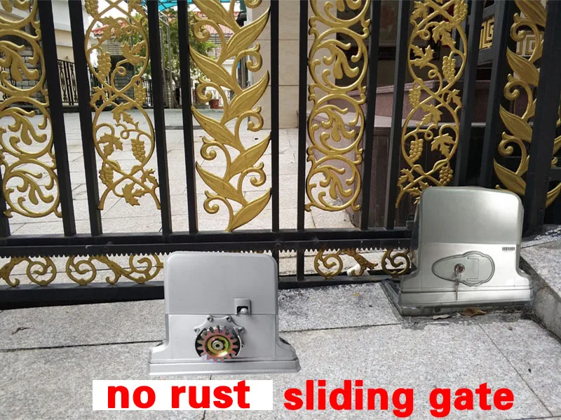 Cheap GALO AC110 AC220 Electric rolling/sliding gate actuator motor opener with remote control and alarm system move 1800KG Gate 6