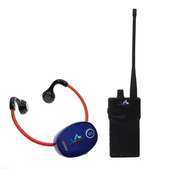 

Bone Conduction Swimming Teaching Device 1 Walkie Talkie+20 Waterproof Headphone Receivers + 1 Microphone for Swimmer and Coach