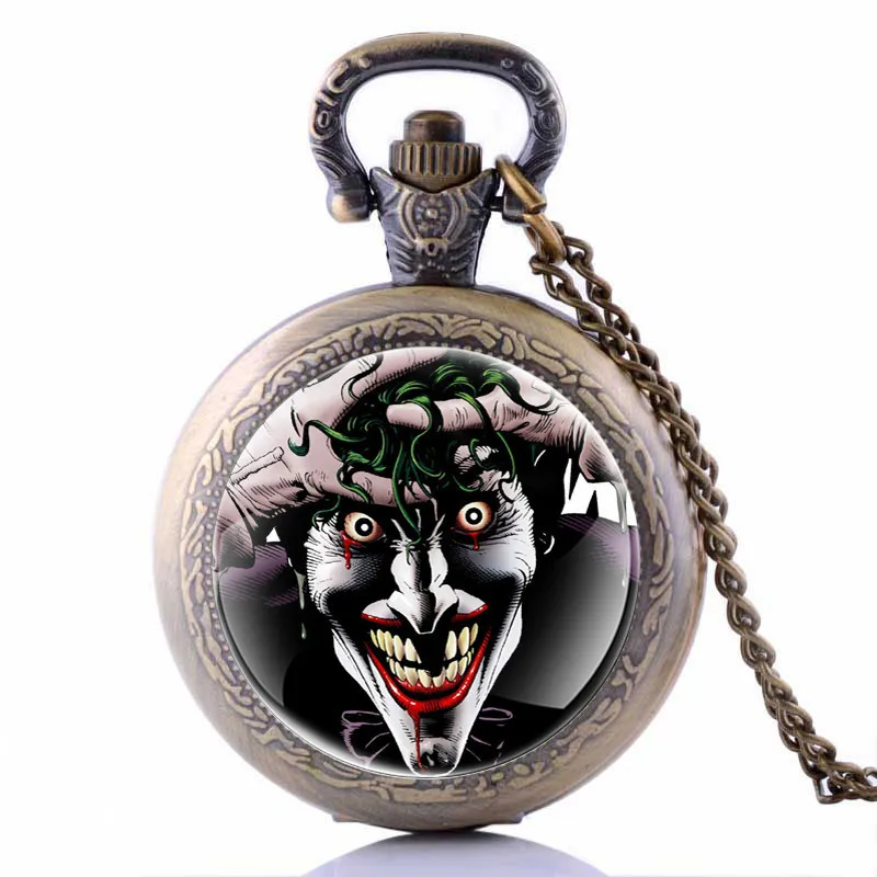 

2019 New Arrival Pokemon Classic Comic Superman Quartz Pocket Watch Meaningful Gift For Men Women With Necklace