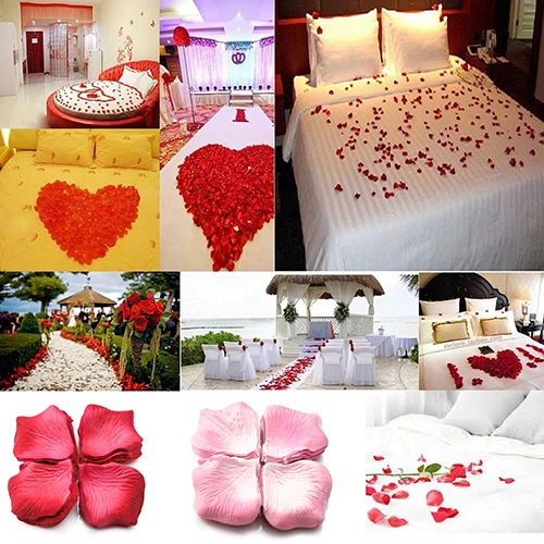$0.58 1000 Pcs Wedding Scatter Confetti Table Party Silk Fake Rose Flower Petals
