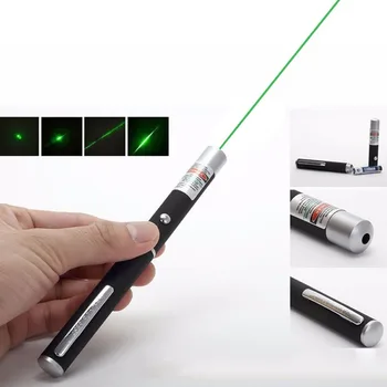 

3Pcs Green/Blue/Red Laser Pen Powerful Laser Pointer Presenter Remote Lazer Hunting Laser Bore Sighter With Battery