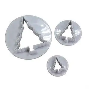 3PCS Convenient Christmas Tree Shape Cake Mold Sugarcraft Arts Set Cake Tools Cutters