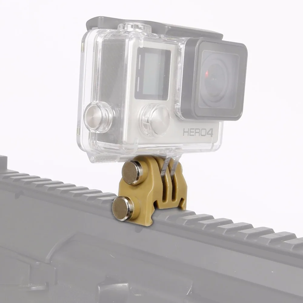 Tripé de Montagem para Gopro Picatinny Rifle Arma Ferroviário Xiaomi Sjcam Ação Câmera Caça Acessórios 20mm 10 Acessórios e suporte de extensão
