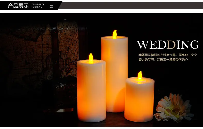 Remote control LED electronic wedding candle light small tea romantic remote package | Освещение