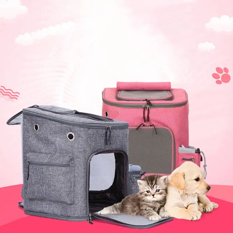 

Premium Quality New Nylon Material Foldable Pet Carrier Bag Backpack with Mesh for Small Dogs Cats Puppies Dog Carrier Fashion