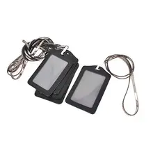 5 шт. офисные черные вертикальные Название карты ID значок держатель w мягкие Пластик шнурки