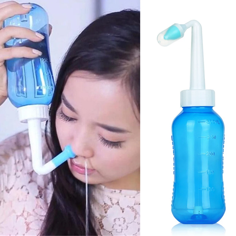 

Children Rhinitis Allergy Nasal Cleanser Nose Wash Cleaner Protector Avoid Allergic Rhinitis Adult 300ML Nasal Moistens Cleanser