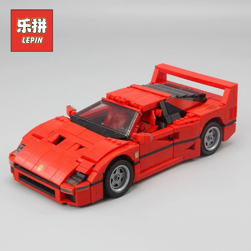 

Lepin 21004 Technic the Red Sports Car F40 Compatible 10248 Model Building Blocks Kids Toys Gifts Lepin City Speed Champions
