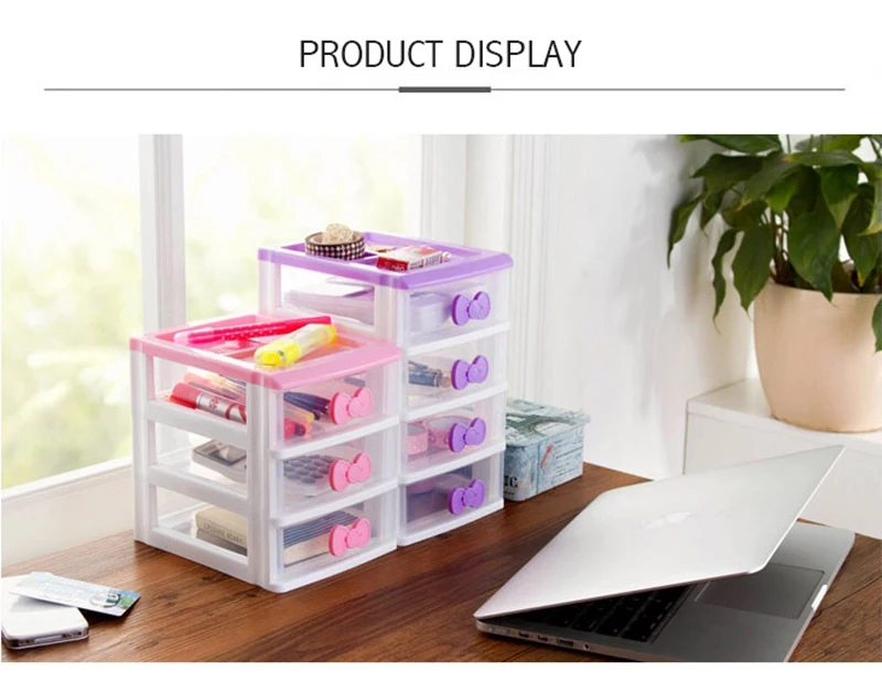 Creative Plastic Drawer Jewelry Storage Box Multi-Function Home Desk Surface Cosmetic Debris Storage Box