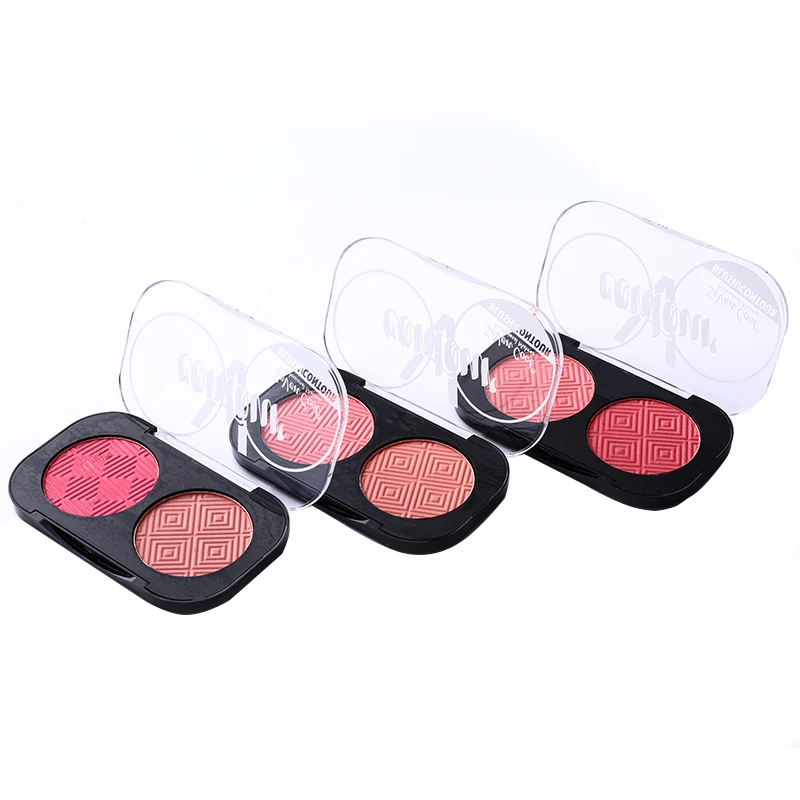

2-color Natural Blush Makeup Cosmetics with Three Types of Collocation Long-Lasting Easy to Wear Sensitive Makeup Powder