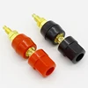 Connecteur d'amplificateur, 1 paire (noir + rouge) bornes, rouge noir, connecteur d'amplificateur, prise de haut-parleur banane ► Photo 3/5