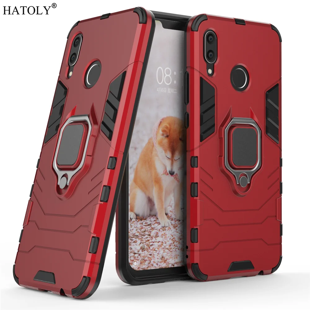 Чехол для Huawei Nova 3 чехол телефона с кольцом на палец защитный жесткий
