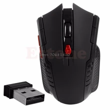 2.4GHz USB Wireless Gaming Mouse 2400DPI Mice For Laptop Desktop PC NEW Black