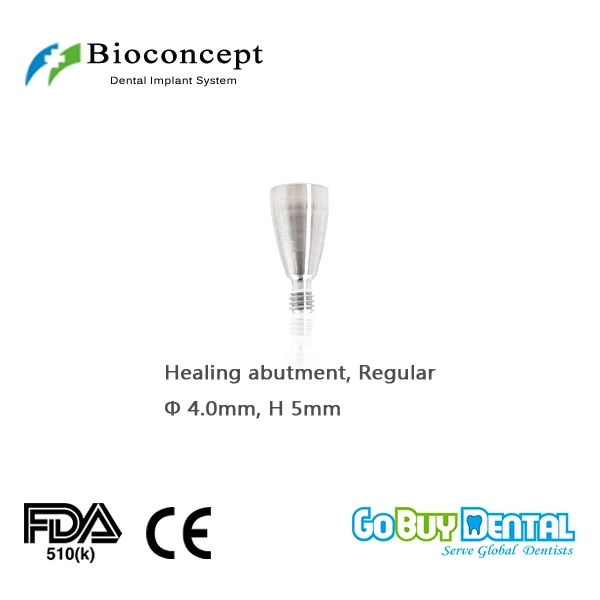 Osstem TSIII & Hiossen ETIII Совместимость Bioconcept Hex регулярные исцеления абатмент D4.0mm, высота 5 мм (324030)