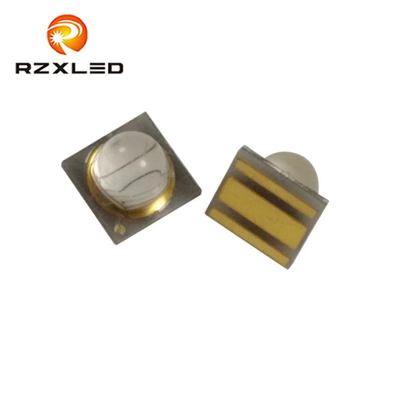 

5PCS/Lot LED 3W Ultraviolet Dome Narrow 45 Viewing Angle UVA 365NM 370NM Diode For UV Torch