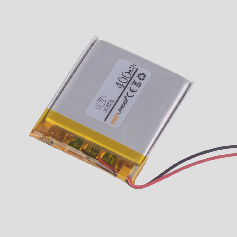 3pcs /Lot 3.7v 400mAH 303035 lithium Li ion polymer rechargeable