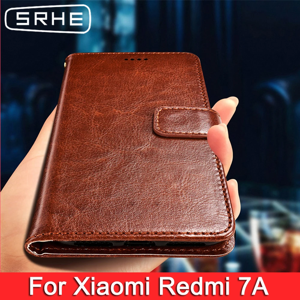 Чехол SRHE для Xiaomi Redmi 7A С Откидывающейся Крышкой из искусственной кожи, силиконовый чехол-кошелек на магните для телефона Xiaomi Redmi 7A 7 A Redmi7A 5,4" Чехол