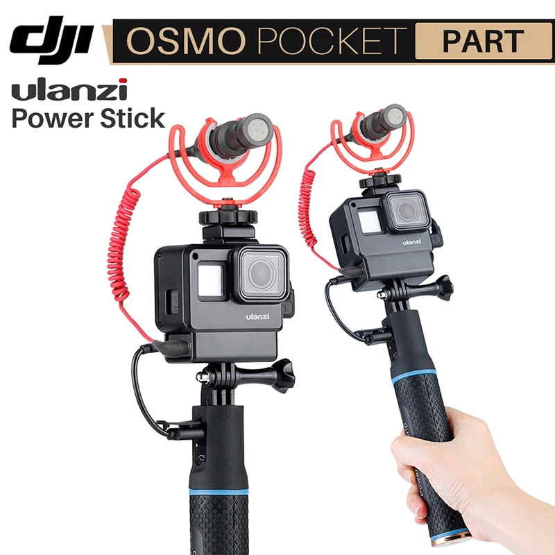 5200 мАч рукоятка для Osmo Pocket Gopro Here 7 6 5 eken Sjam power Stick Bank Аксессуары экшн-камеры с Ulanzi V2