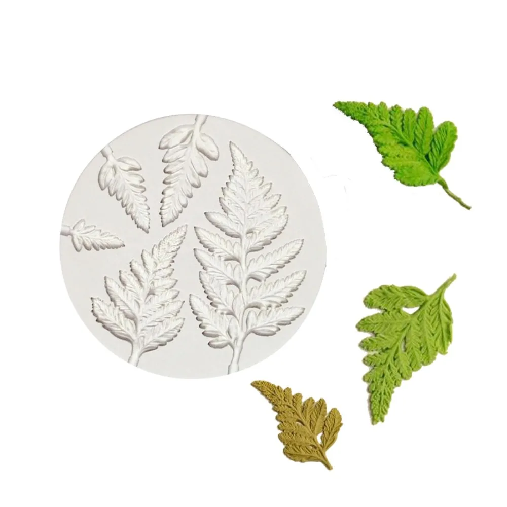 

Mimosa Leaf Silicone Molds Soap Making For Embossed Sugar Arts Leaves DIY Wedding Decor Candle Wax-Resin Handmade Soap form
