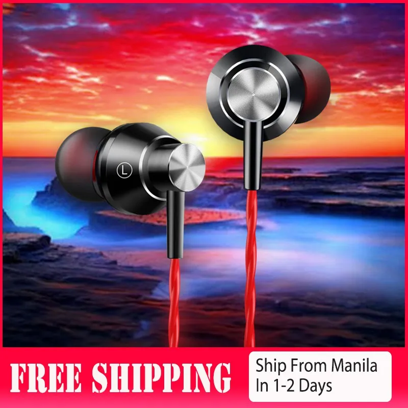 

Universal Practical Sub-woofer Durable Volume Sub-woofer Contro Portable In-ear Subwoof Wired With Microphone Earphone