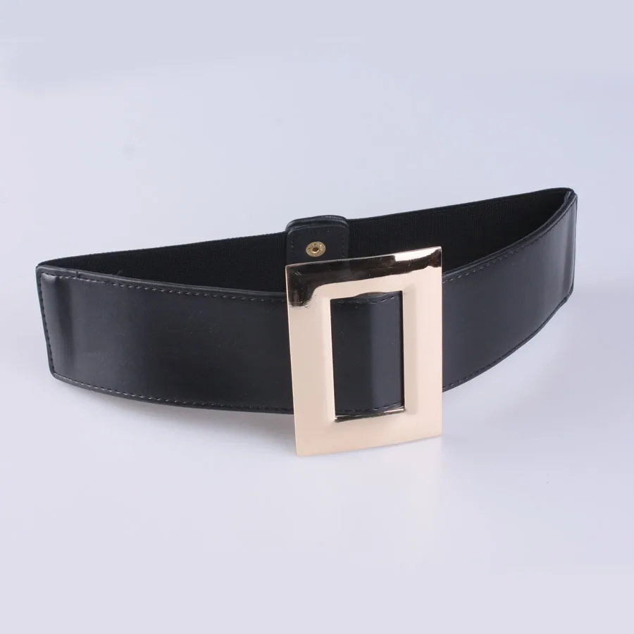 

The new trend of obi large metal agio elastic waist sealing black waist decoration fashion girls