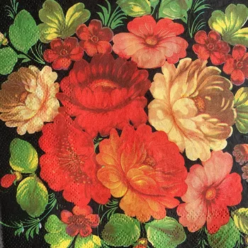 

Decoupage table paper napkins elegant tissue vintage towel pink red flower leaf birthday wedding party home beautiful decor 20