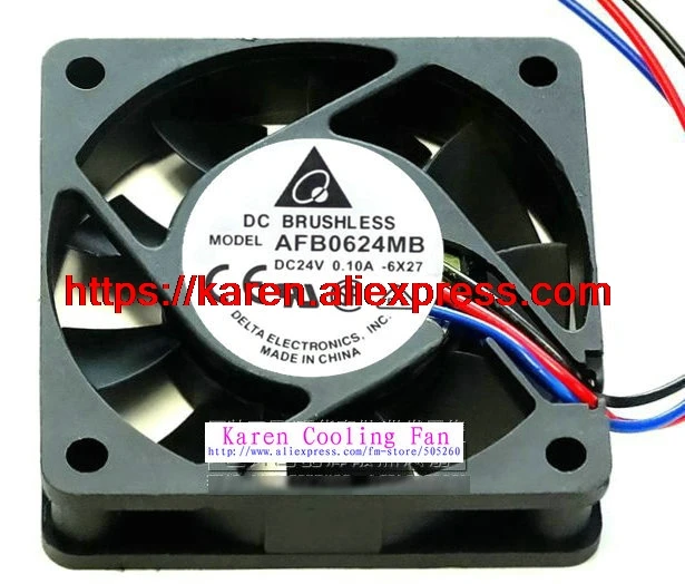 

DELTA 6CM AFB0624HB AFB0624HHB AFB0624LB AFB0624MB AFB0624VHB 6015 24V Cooling Fan