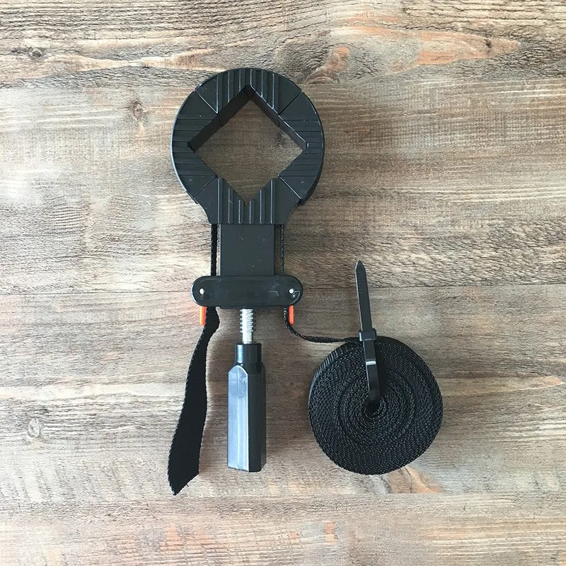 1PCS 6M Long Multi-function Binding Belt Clamp Quick Adjustable Band Clamp Angle Clip With Belt TPR Handle JF1734