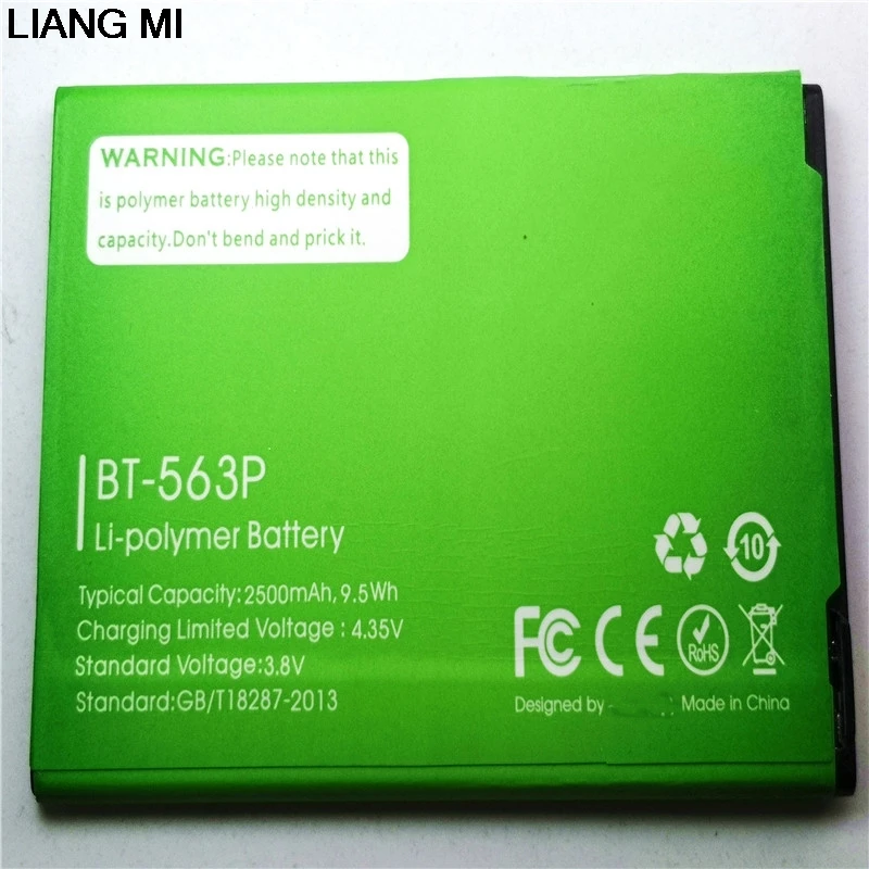

New High Quality BT-563P 2500mAh cell phone battery For Leagoo M5 PLUS M5PLUS phone with phone stander for gift