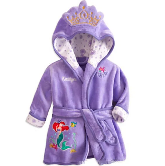 

2016 Children Girl Cute Cartoon minnie Flannel robe pijamas Fashion Kids clothes Pyjamas for Boys bathrobe Baby Soft clothing
