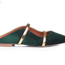 Г. Модные женские бархатные туфли на плоской подошве Удобные туфли без каблука лоферы с двойным ремешком повседневная женская обувь с острым носком