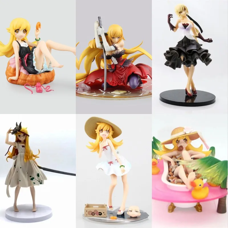 

Anime Bakemonogatari Oshino Shinobu PVC Action Figure Collectible Model doll toy 10~21cm