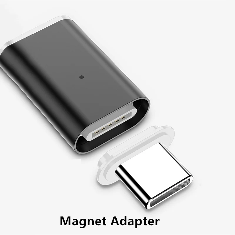 

CatXaa Magnetic USB Cable Adapter Magnet Connector Micro USB Type-c 2.4A Fast Charge Magnetic Converter for Huawei Xiaomi