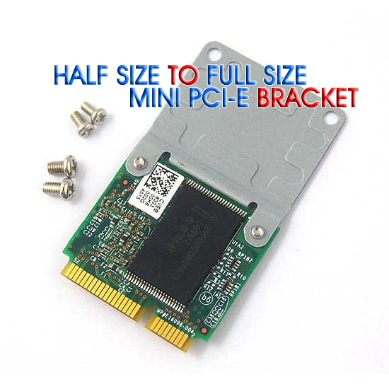 50pcs Mini PCI E Half to Full Size Extension Card Wireless WIFI Adapter Mounting Bracket With 4 Screws free shipping|Semiconductors| - AliExpress