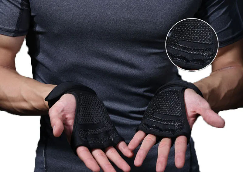 1 Pair Unisex Weight Lifting Gloves Training Hand Palm Protector Gloves for Women Men Fitness Sports Body Building Gymnastics 1 Pair Unisex Weight Lifting Gloves Training Hand Palm Protector Gloves for Women Men Fitness Sports Body Building Gymnastics