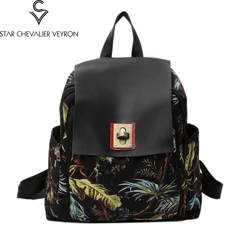 2017 2 new colors high quality fashion printing women backpack women shoulder bags famale backpack female